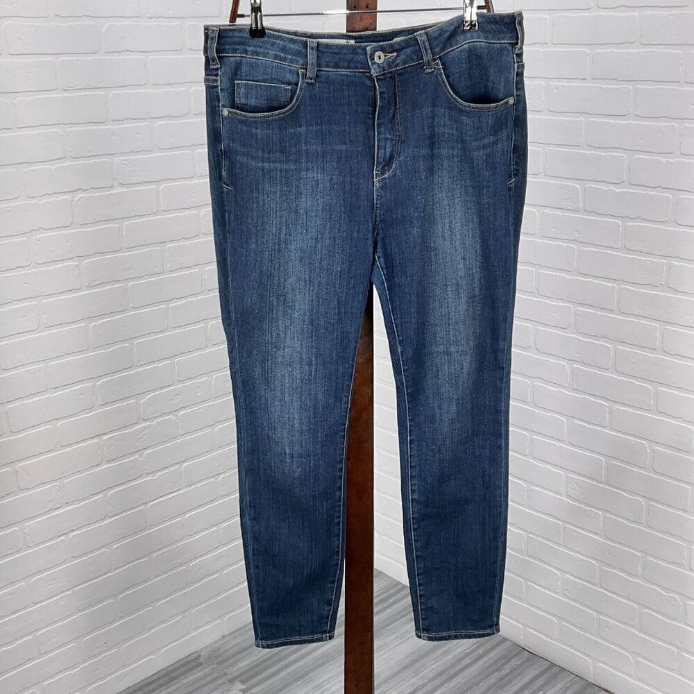 Pilcro and the Letterpress Jeans Women 32W Blue Curvy High Rise‎ Skinny Stretch